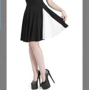 Voodoo Vixen Black Button-Accent Midi Skirt